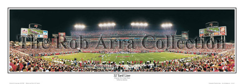 "32 Yard Line" Tampa Bay Buccaneers Panoramic Poster